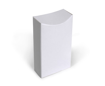 Folding box with conical contour