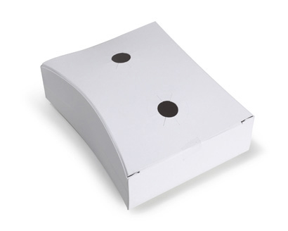 Folding box with contoured sides